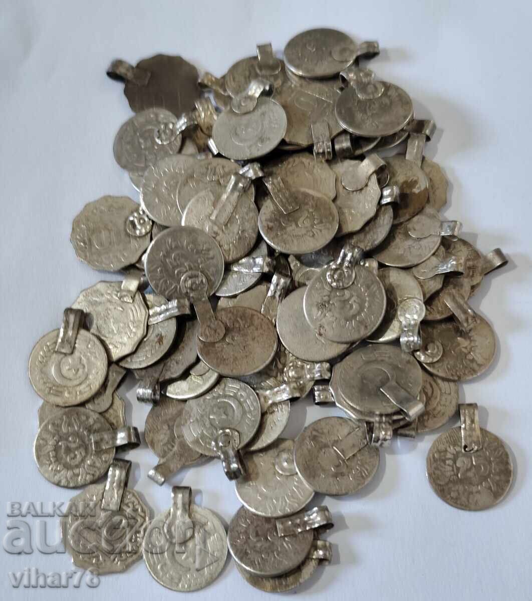 Auction  Pendants from a necklace, 70 pieces, not silver