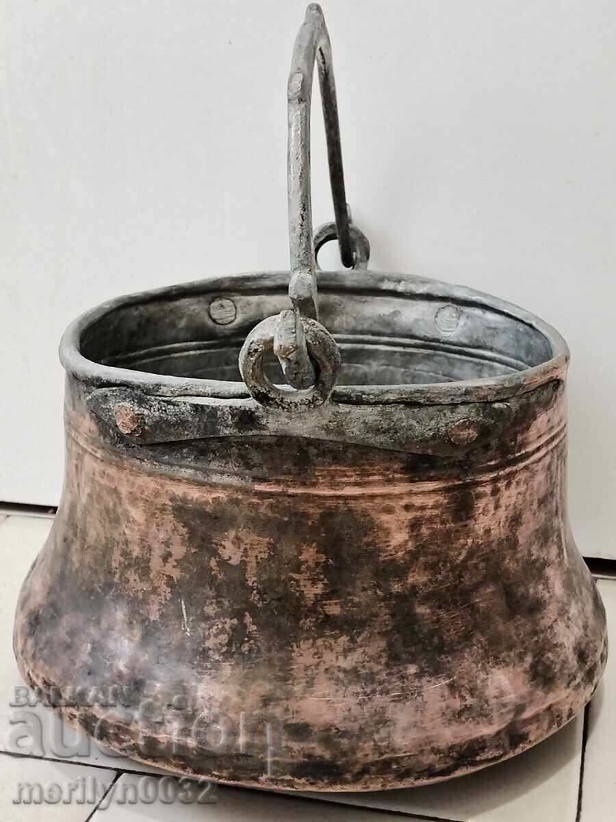 Old copper pot, copper vessel - 6 Old copper pot, copper vessel - 6