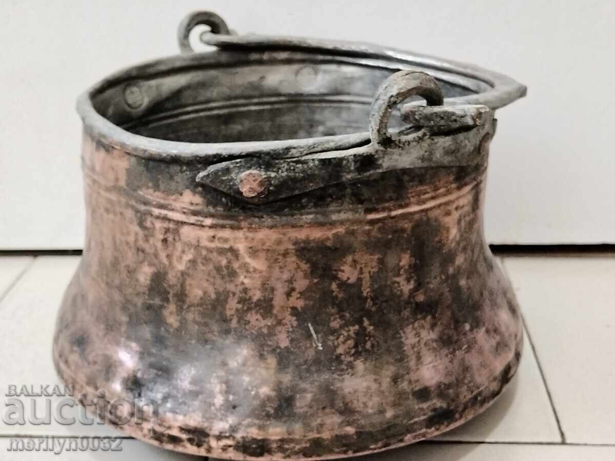 Old copper pot, copper vessel - 7 Old copper pot, copper vessel - 7
