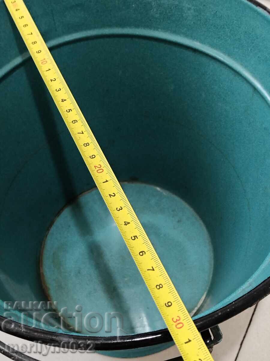 Κουβάς εμαγιέ από την εποχή της λεκάνης σμάλτου αγγείου Σώτσα NRB - 6