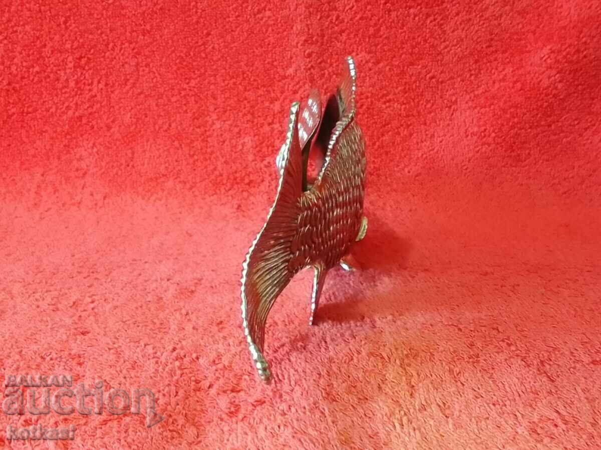 Livrarea Figurină metalică veche Pește Crap Suport pentru șervețele Livrarea Figurină metalică veche Pește Crap Suport pentru șervețele