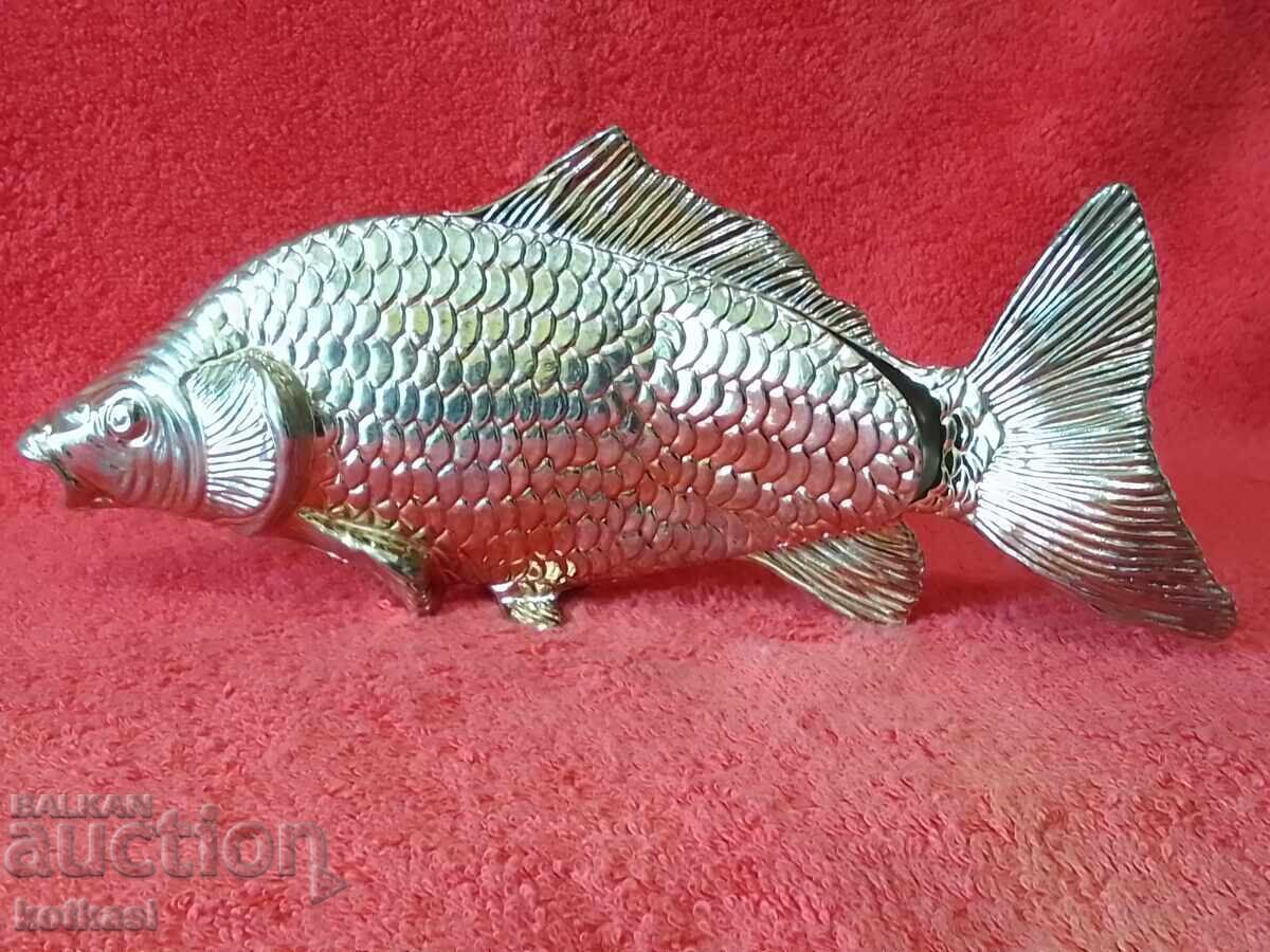 Figurină metalică veche Pește Crap Suport pentru șervețele - 7 Figurină metalică veche Pește Crap Suport pentru șervețele - 7