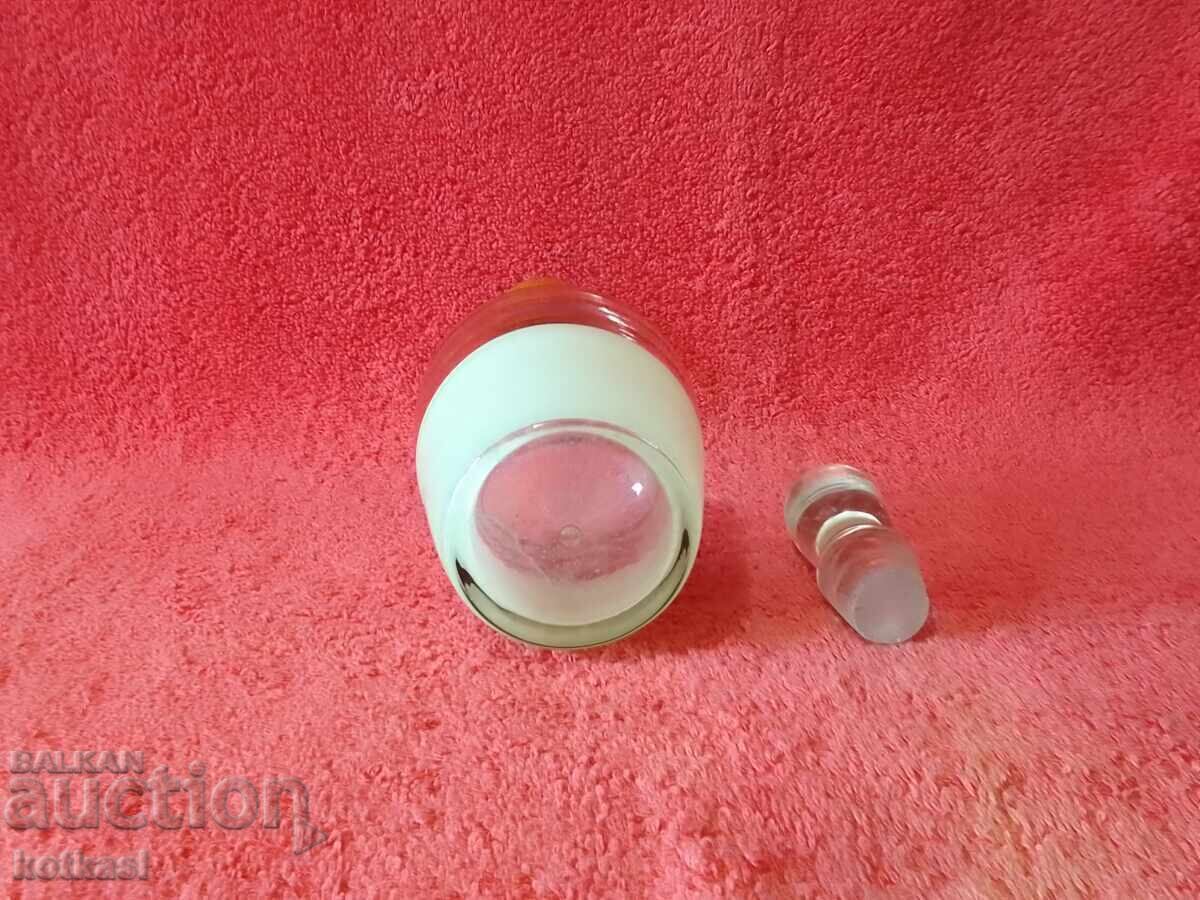 Delivery of Old glass crystal Carafe Pitcher gilt