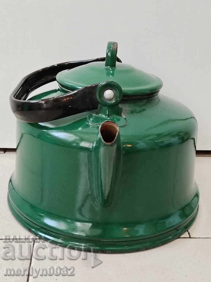 Παράδοση Επισμαλτωμένη τσαγιέρα από τη Σότσα, αγγείο με σμάλτο, ΕΣΣΔ Παράδοση Επισμαλτωμένη τσαγιέρα από τη Σότσα, αγγείο με σμάλτο, ΕΣΣΔ