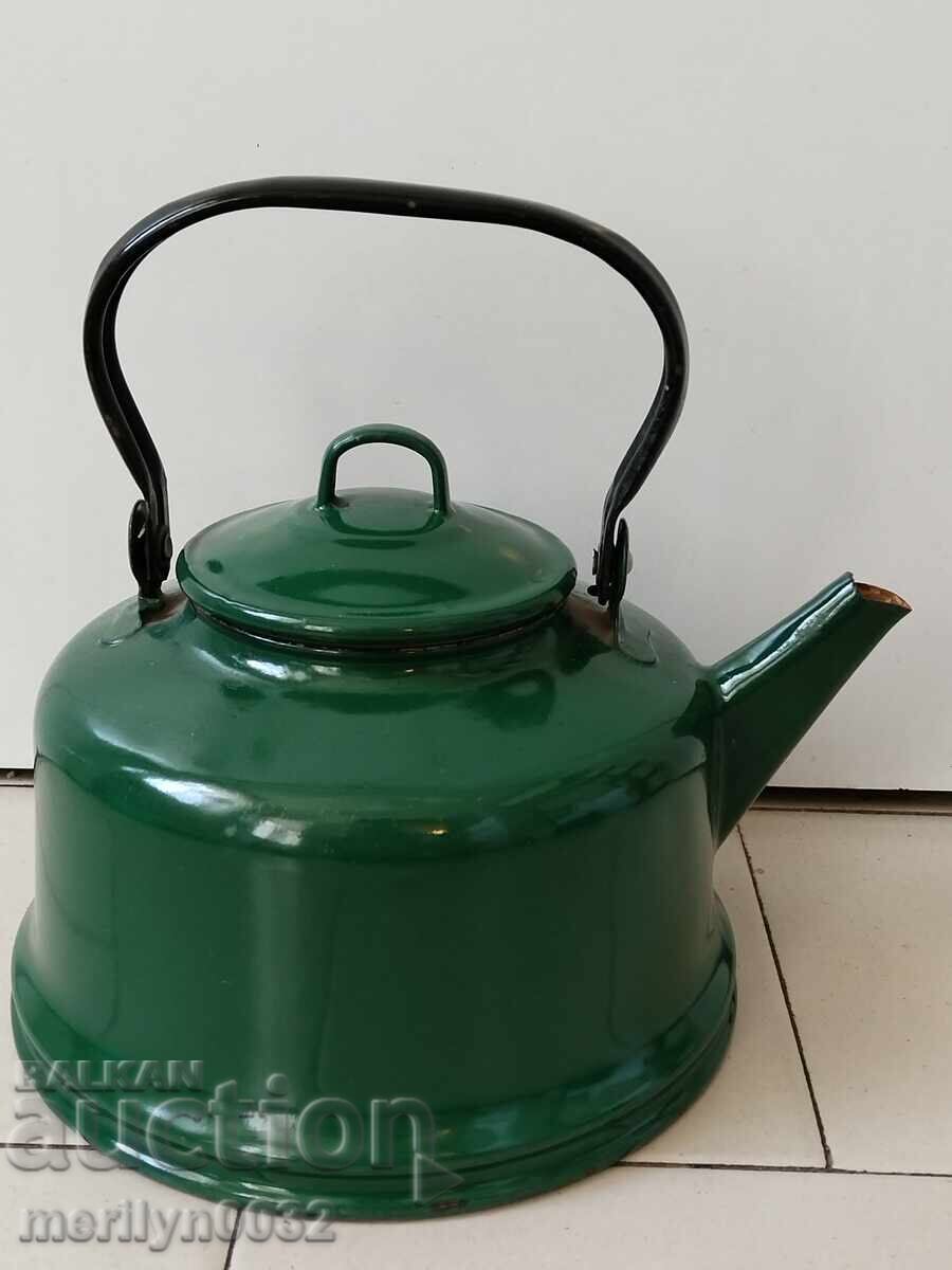 Επισμαλτωμένη τσαγιέρα από τη Σότσα, αγγείο με σμάλτο, ΕΣΣΔ Επισμαλτωμένη τσαγιέρα από τη Σότσα, αγγείο με σμάλτο, ΕΣΣΔ