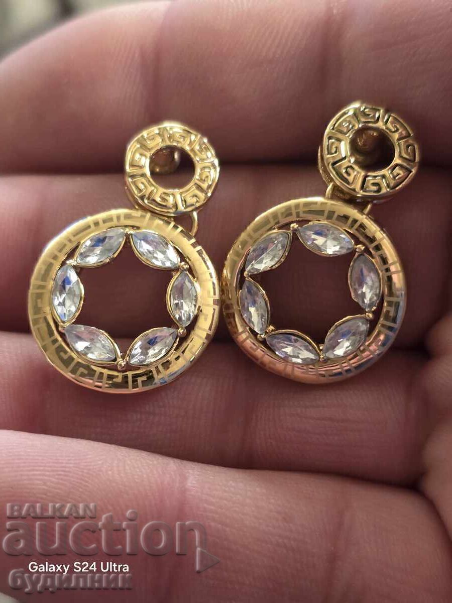 Позлатени нови обеци БЗЦ с цена 9.99 лв. | € 5.11 Позлатени нови обеци БЗЦ с цена 9.99 лв. | € 5.11