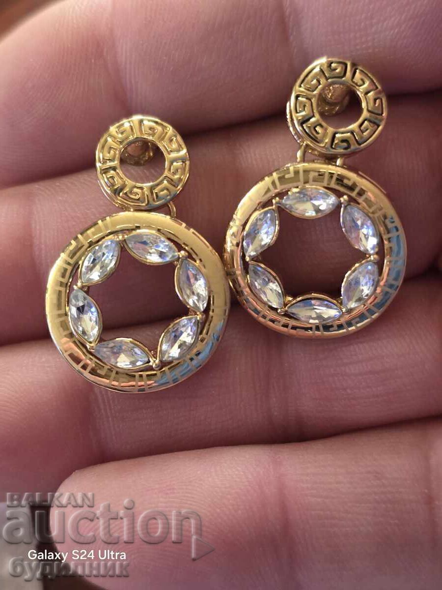 Доставка на Позлатени нови обеци БЗЦ Доставка на Позлатени нови обеци БЗЦ