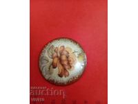 Broșă veche email Germania