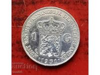 Olanda 1 gulden 1931, Wilhelmina, argint
