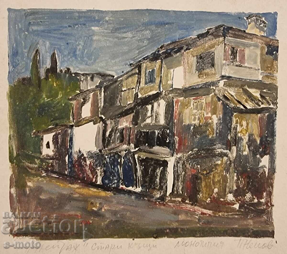 Πέταρ Νένοφ γραφικά, μονοτυπία Τοπίο