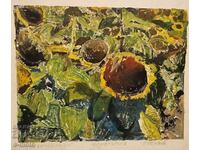 Peter Nenov Graphics, Monotype Sunflowers