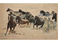 Peter Nenov Graphics, Monotype Horses