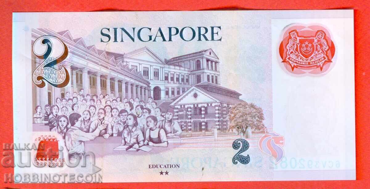 SINGAPUR SINGAPORE - Emisie de 2 $ 2022 POLIMER 2 STELE cu preț € 2.49 | 4.87 BGN SINGAPUR SINGAPORE - Emisie de 2 $ 2022 POLIMER 2 STELE cu preț € 2.49 | 4.87 BGN