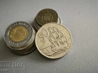 Монета - Нова Зеландия - 50 цента (Ендевър) | 1967г.