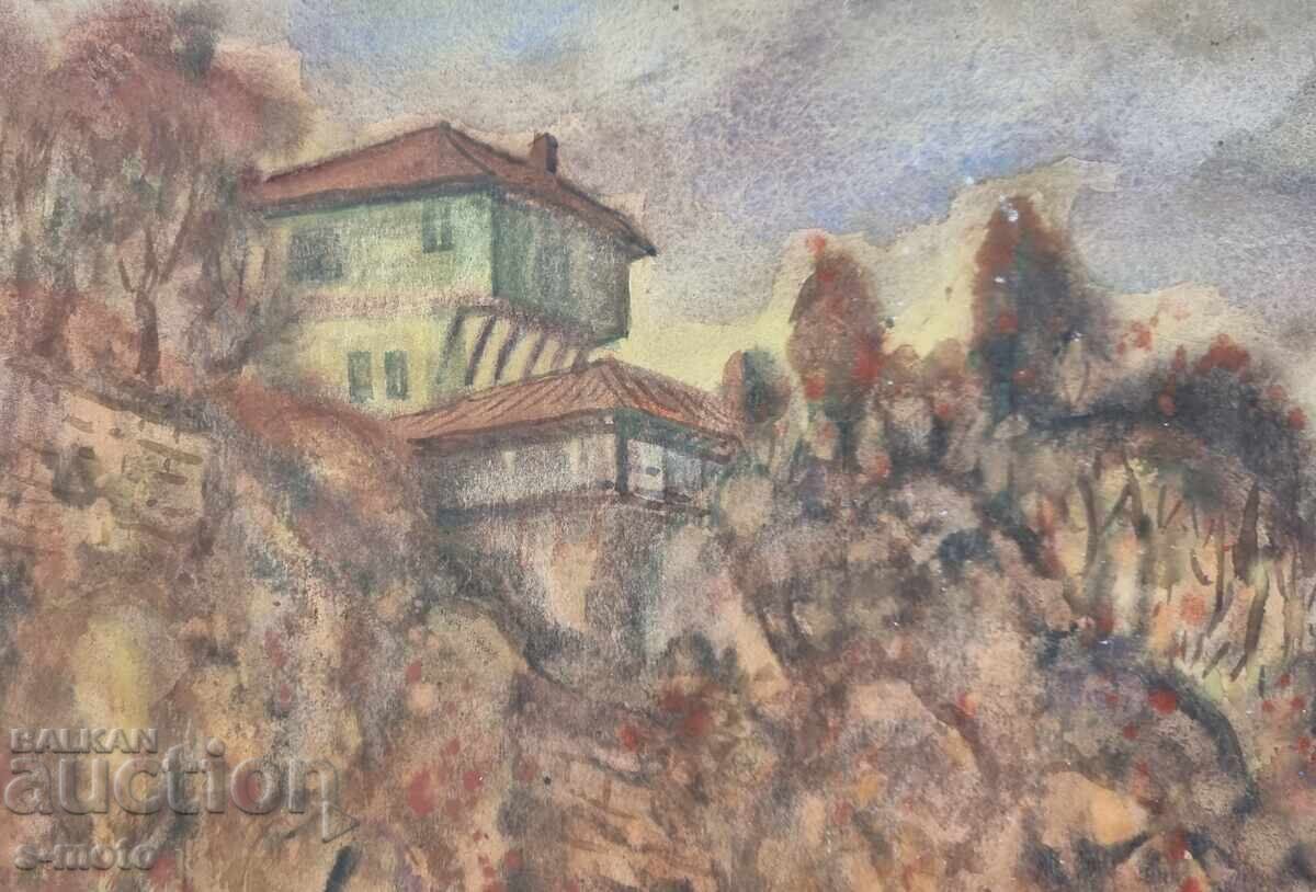Auction Stoyan Domuschiev / 1935 - 2021 / Watercolor seascape Auction Stoyan Domuschiev / 1935 - 2021 / Watercolor seascape