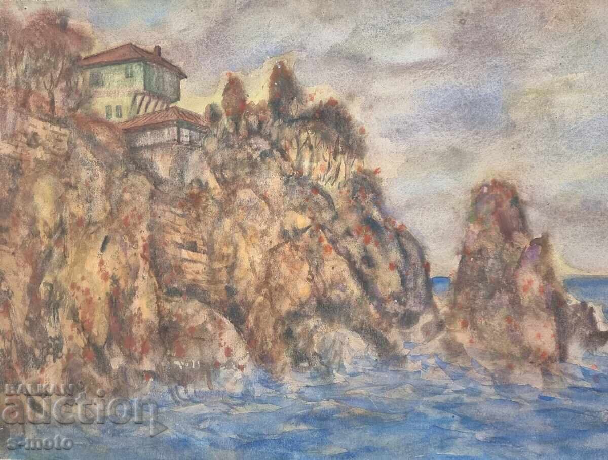 Stoyan Domuschiev / 1935 - 2021 / Watercolor seascape - 6 Stoyan Domuschiev / 1935 - 2021 / Watercolor seascape - 6