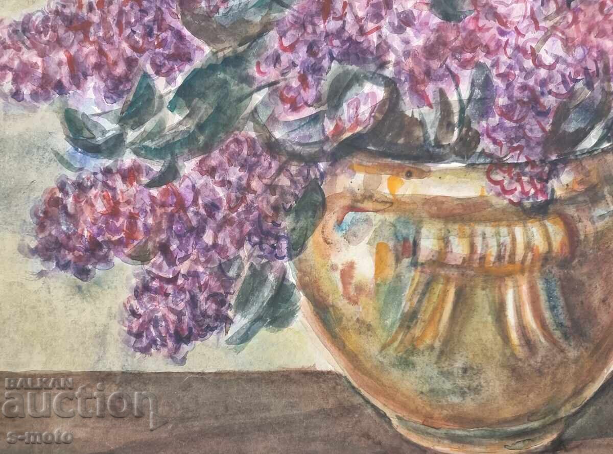 Στογιάν Ντομούτσιεφ / 1935 - 2021 / νεκρή φύση με τιμή 450.00 BGN | € 230.08