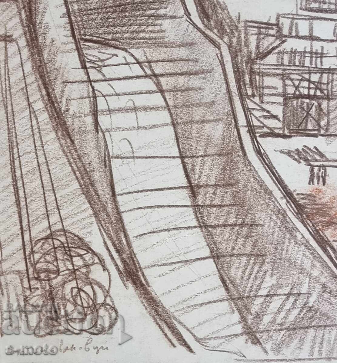 Παράδοση Στογιάν Ντομούτσιεφ / 1935 - 2021 / Φράγμα Αντονιβάνοφτσι παστέλ