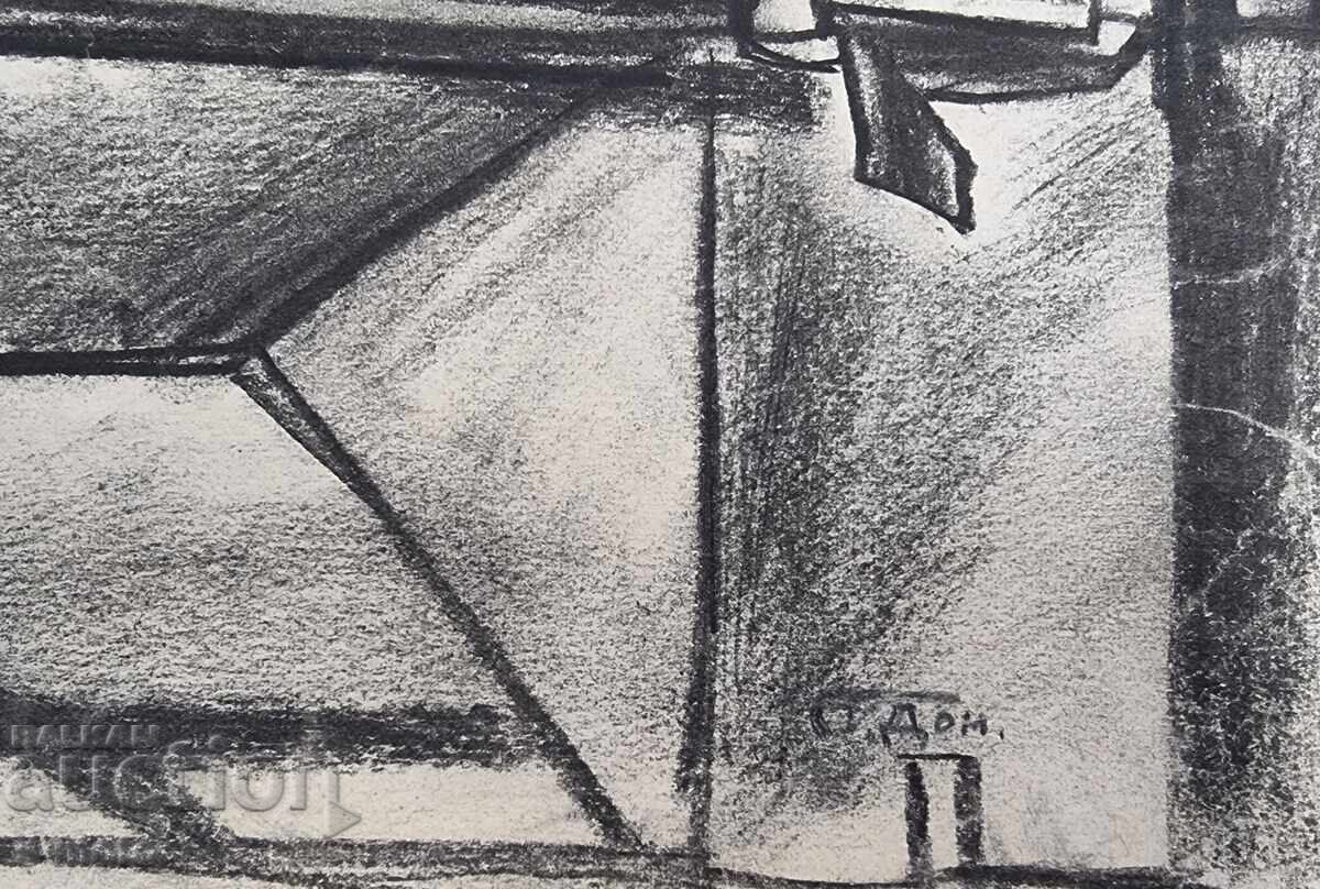 Стоян Домусчиев / 1935 - 2021 / Композиция пастел - 7