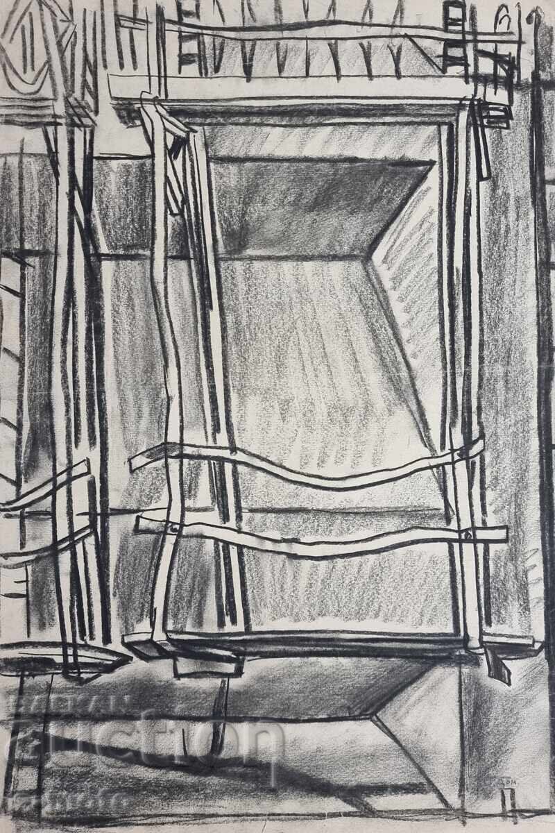 Стоян Домусчиев / 1935 - 2021 / Композиция пастел