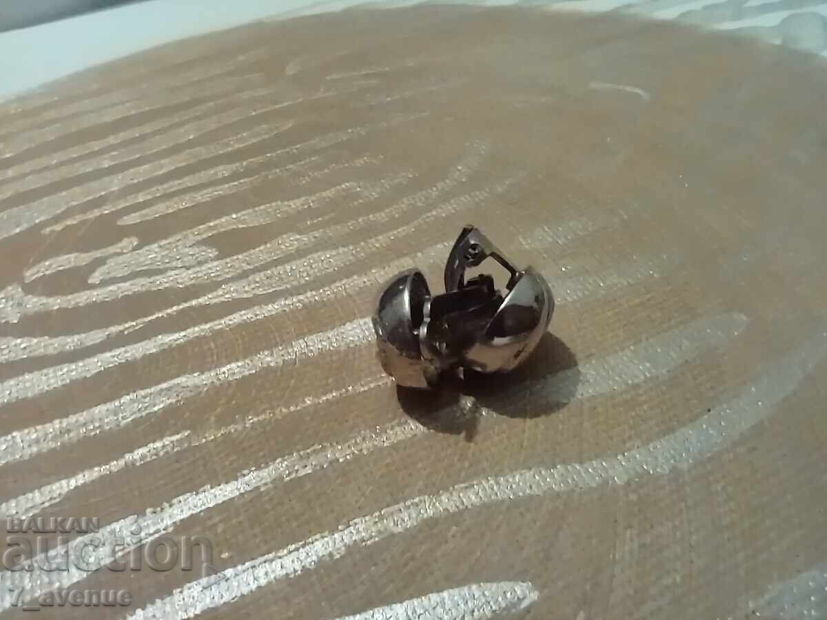 Аукцион Обици клипс , сребърни, с позлата 21.04.25