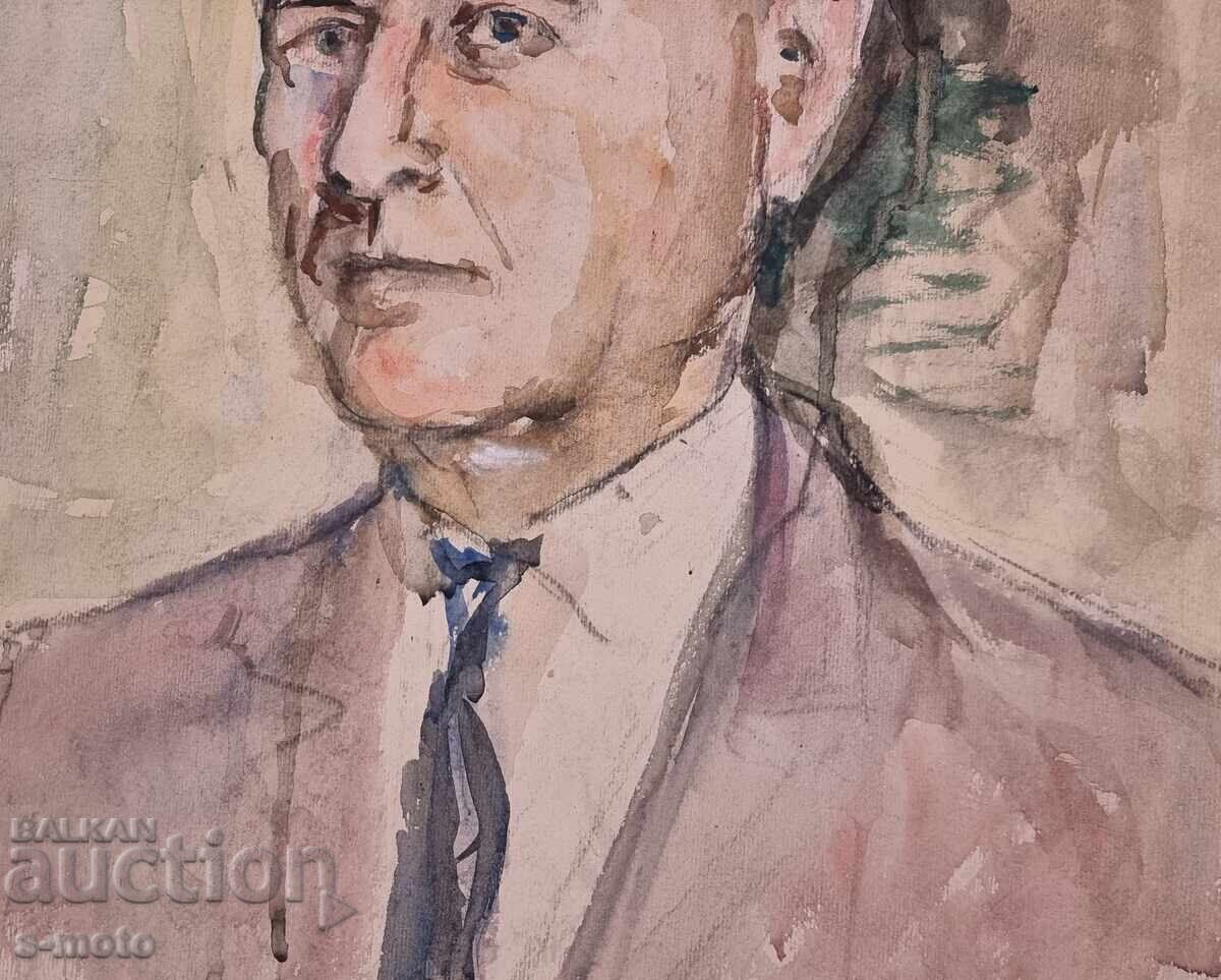 Pictură acvărel Stanka Vasileva Portret - 5