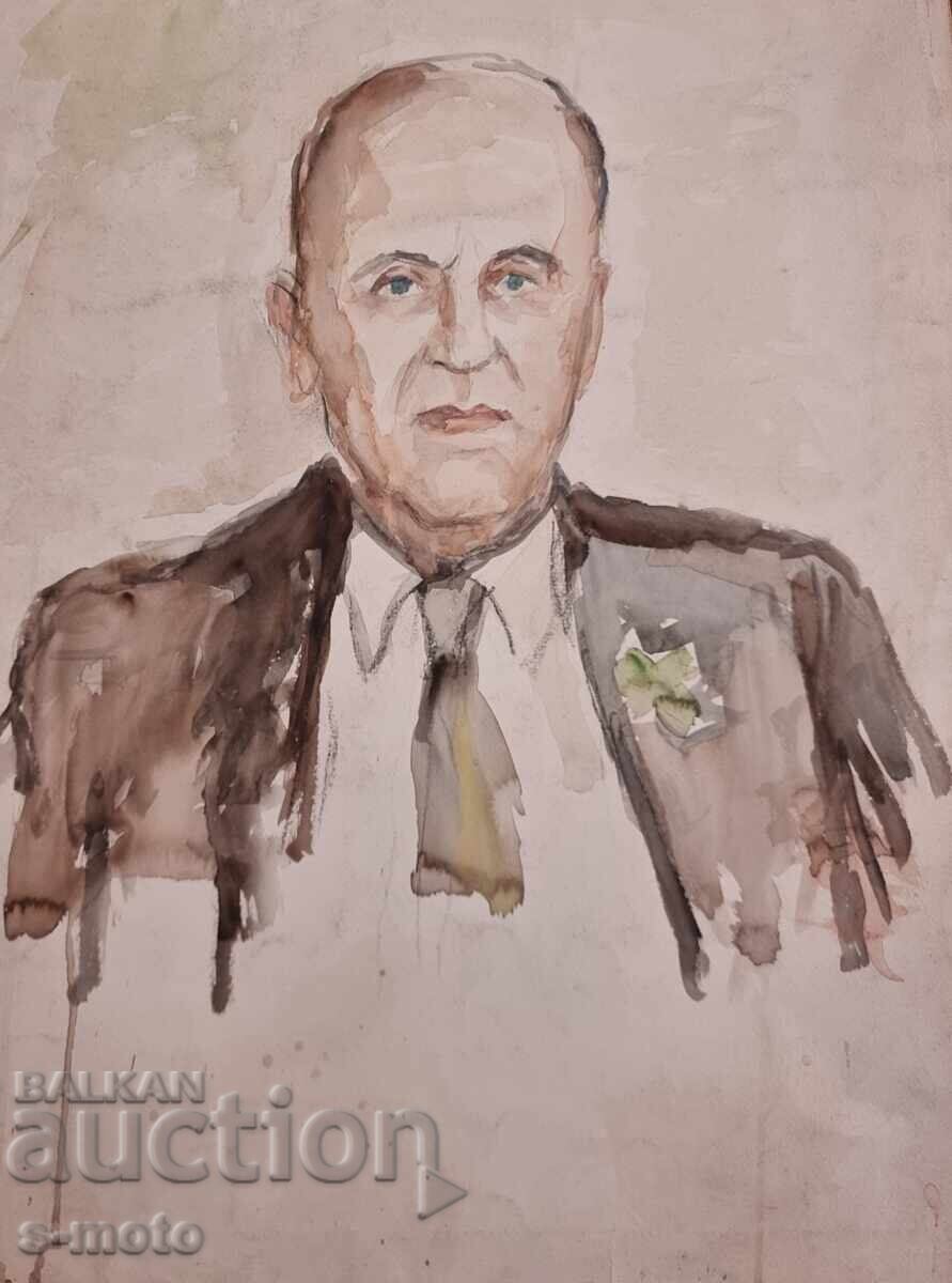 Auction Vasilieva Stanka Watercolor Painting Portrait Auction Vasilieva Stanka Watercolor Painting Portrait