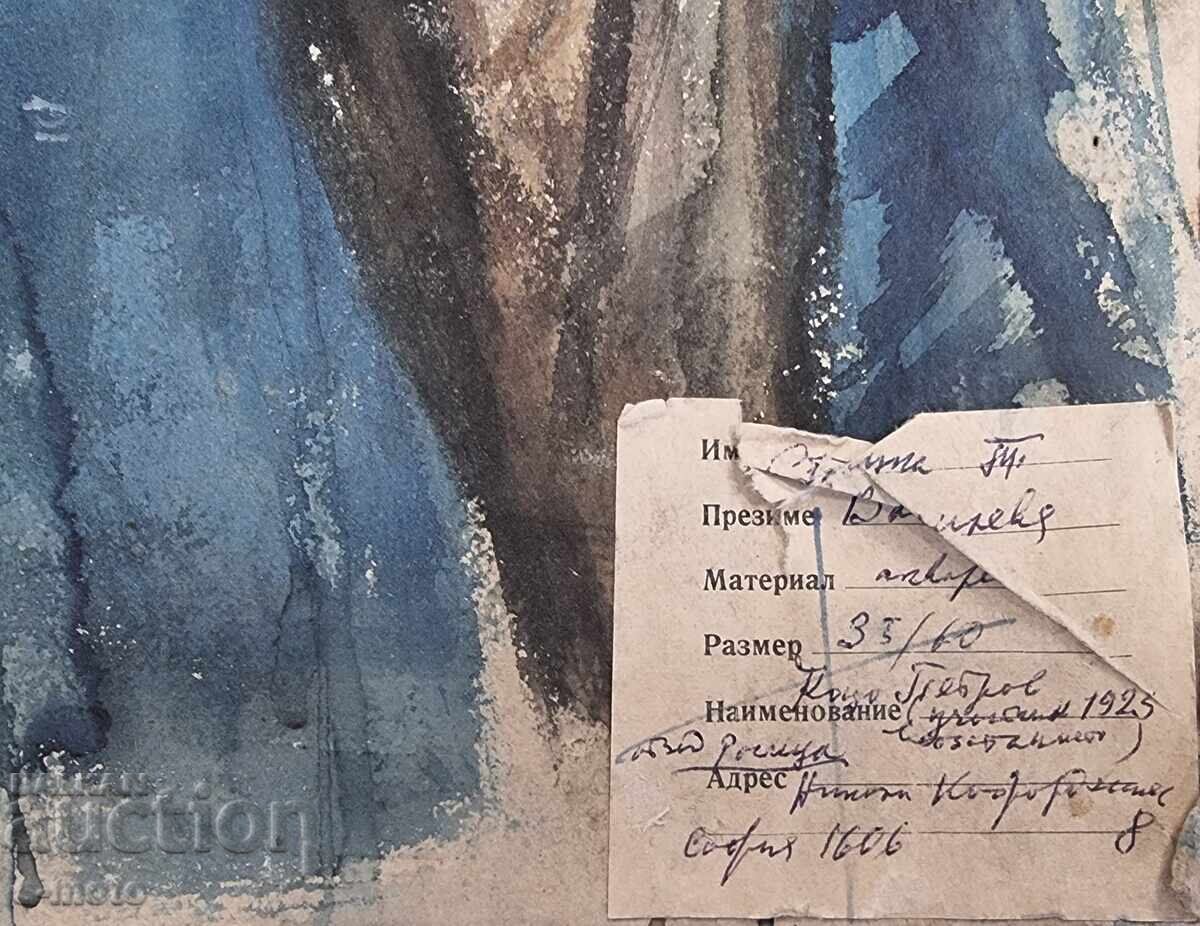 Pictură acvărel Stanka Vasileva Portret - 6