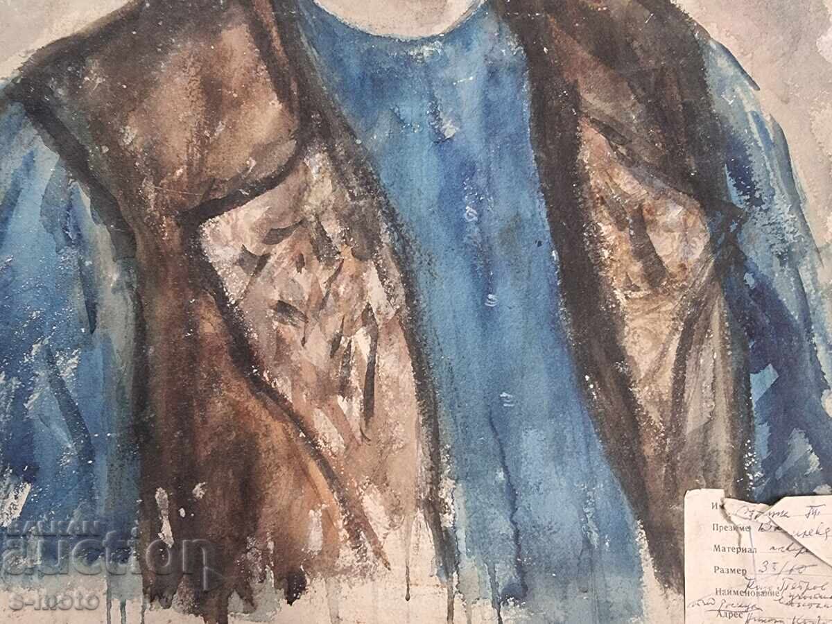 Pictură acvărel Stanka Vasileva Portret - 7