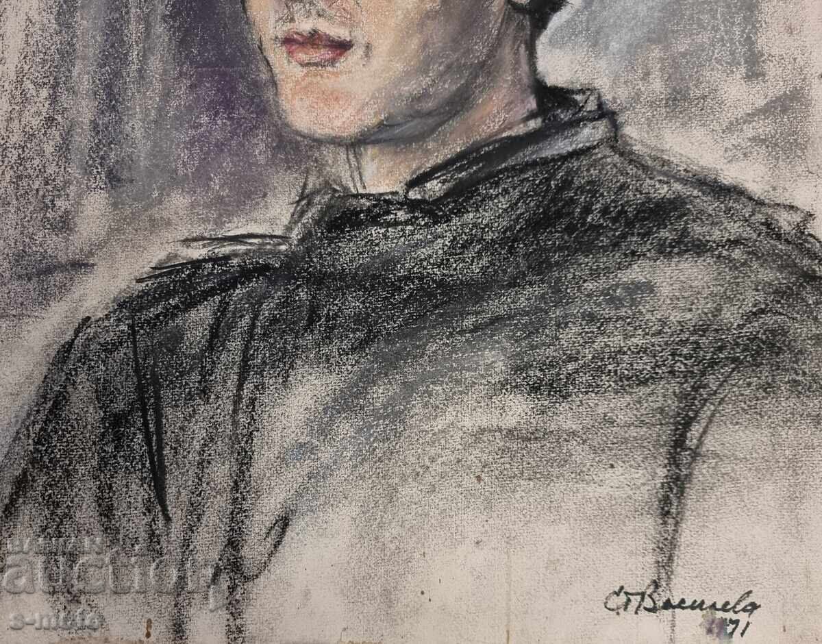 Станка Василева картина пастел Портрет - 6