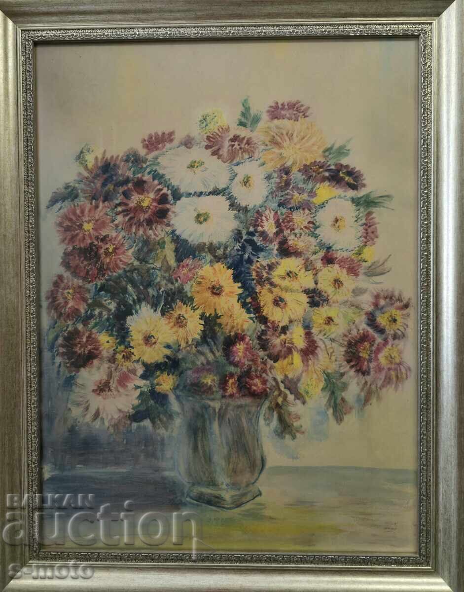 Παράδοση Τσβετάνα Κοστούρκοβα / 1914 - 2011 / νεκρή φύση ακουαρέλα