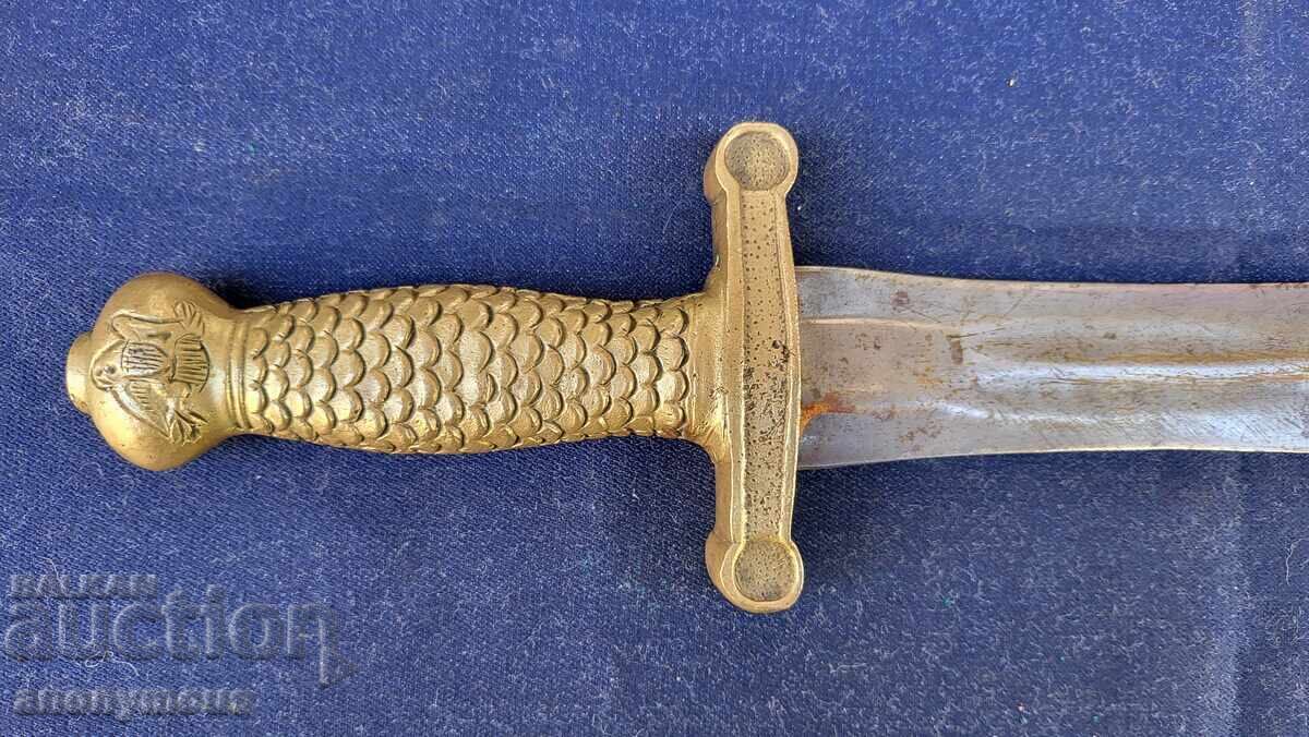 Licitație Cuțit-baionetă, cuțit Franța model 1816 Licitație Cuțit-baionetă, cuțit Franța model 1816