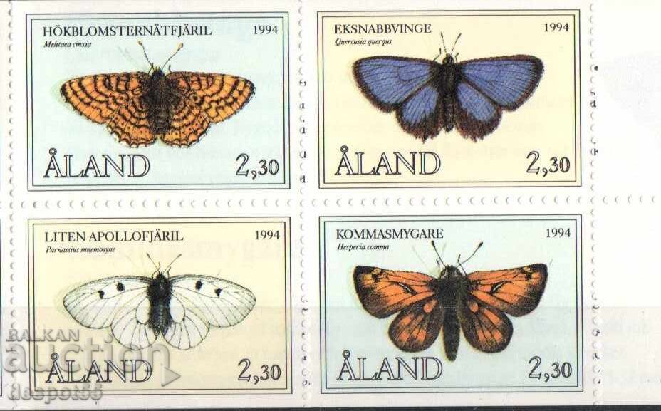 1994 Αάαλαντ. Πεταλούδες - 10 γρ. σε γραμματόσημα Αάαλαντ. Μπλοκ