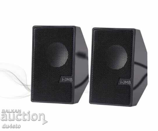 Boxe audio cu subwoofer pentru calculator 2 x 3W 12x8.5x