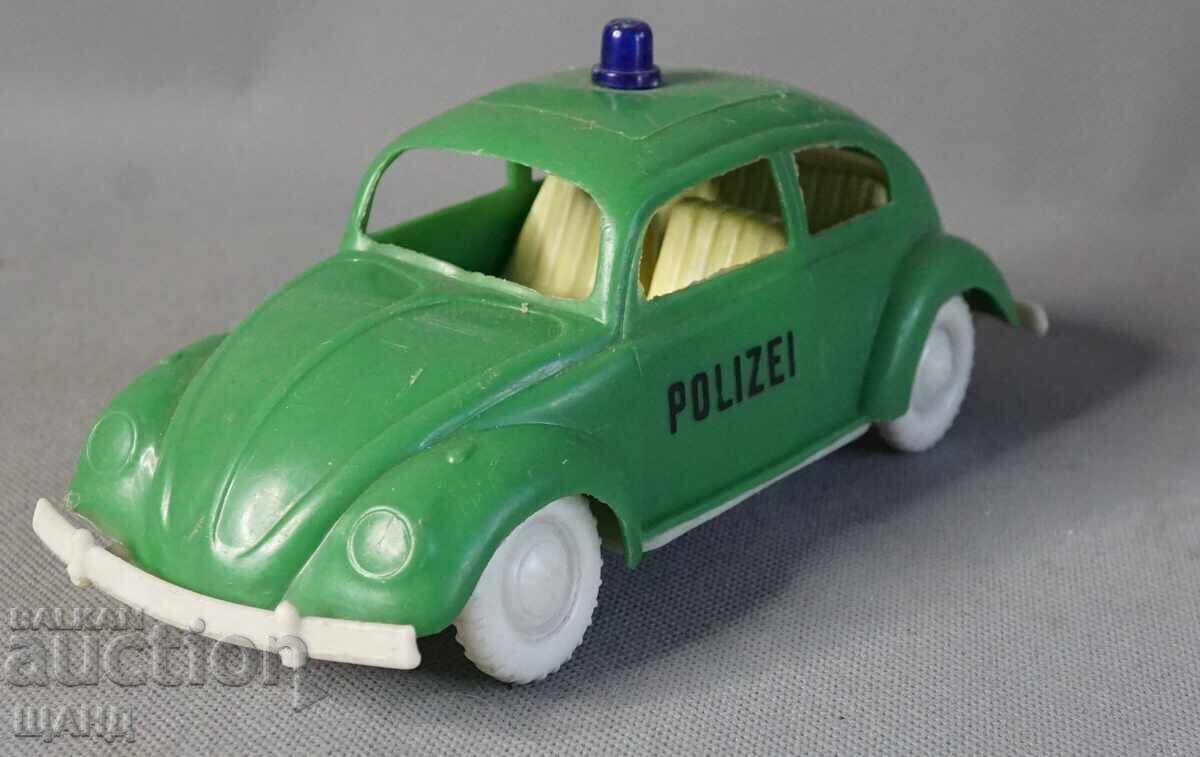 VW BEETLE Old German plastic toy model car police with price 35.25 BGN | € 18.02