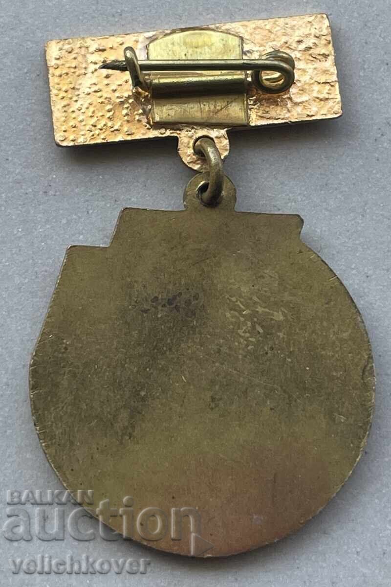 40842 Bulgaria Medal For Valiant Labor 10 years. Minna Gips Koshava with price 8.00 BGN | € 4.09