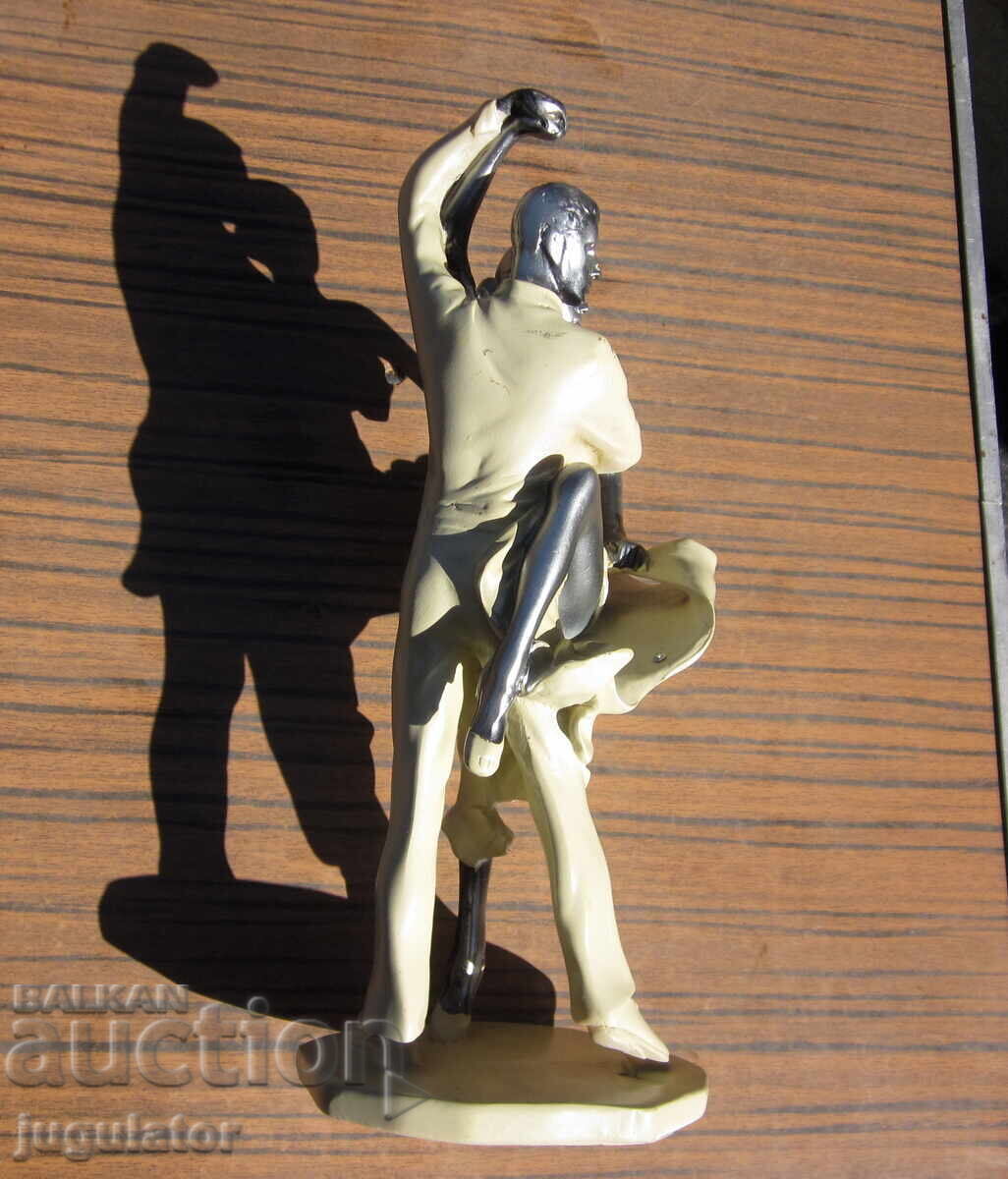 Παλιά ρετρό φιγούρα αγαλματίδιο πλαστικό χορευτικό ζευγάρι - 6