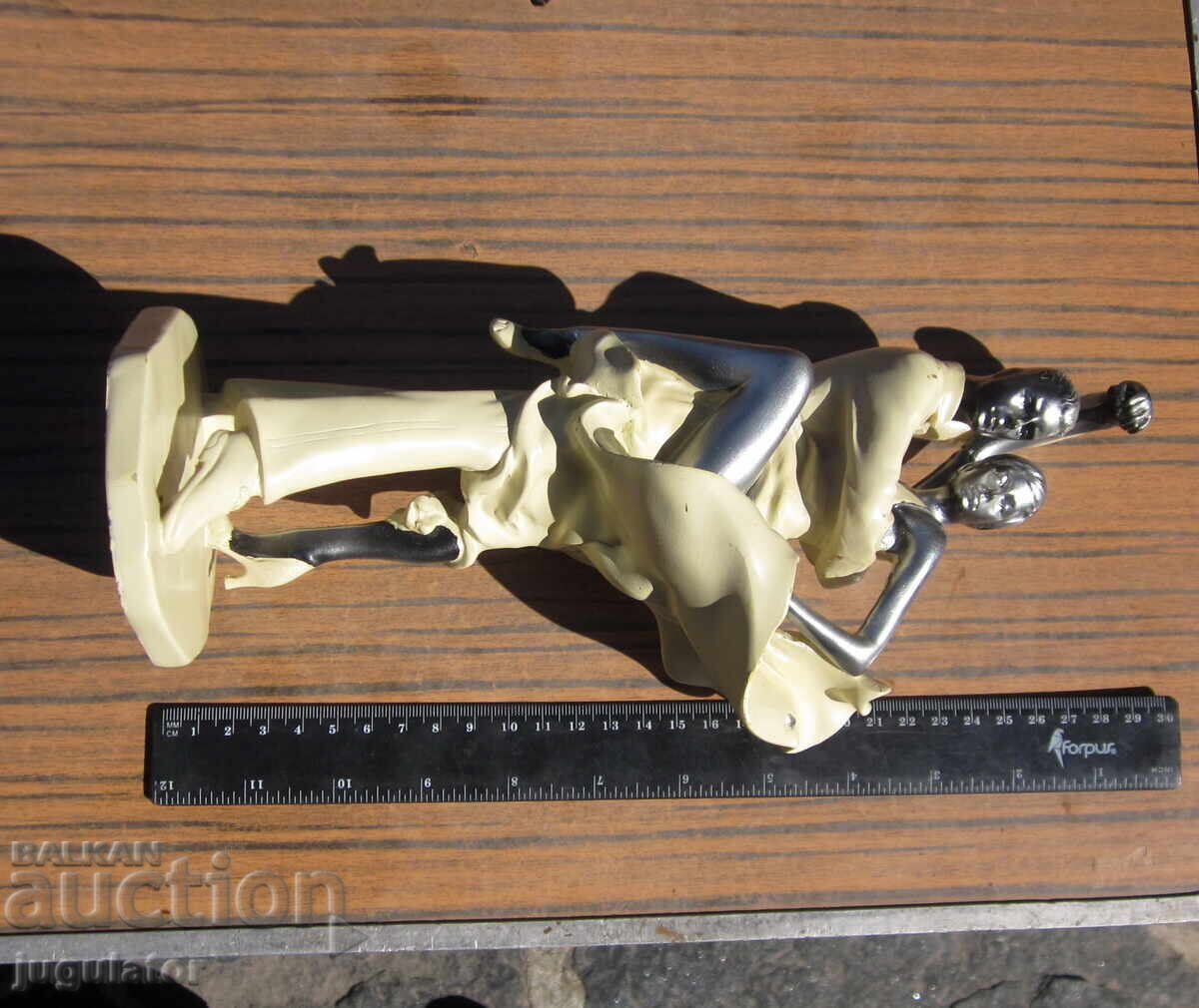 Παλιά ρετρό φιγούρα αγαλματίδιο πλαστικό χορευτικό ζευγάρι - 7