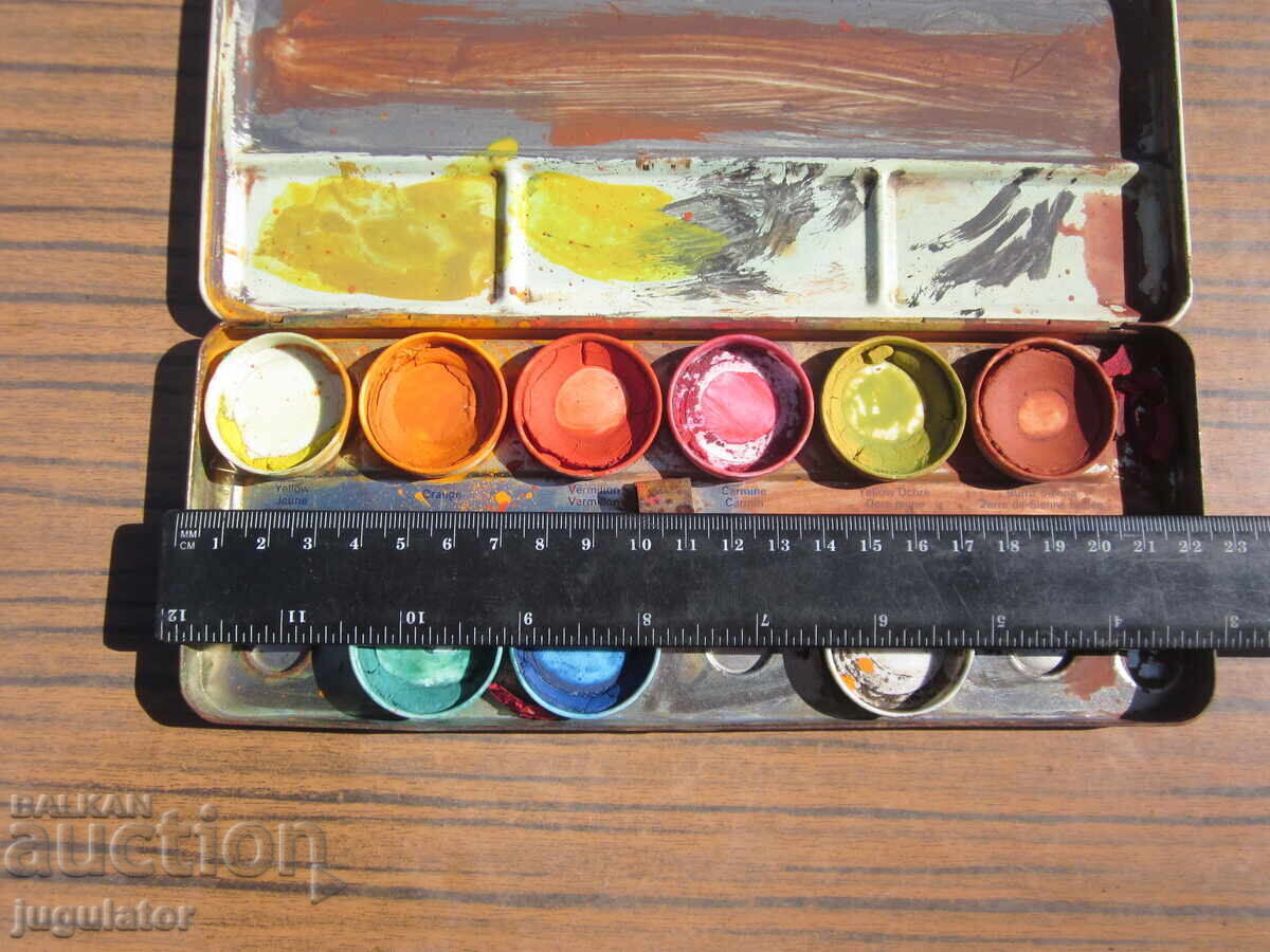 Пеликан PELIKAN 735/12 стара метална кутия от водни бои - 6 Пеликан PELIKAN 735/12 стара метална кутия от водни бои - 6