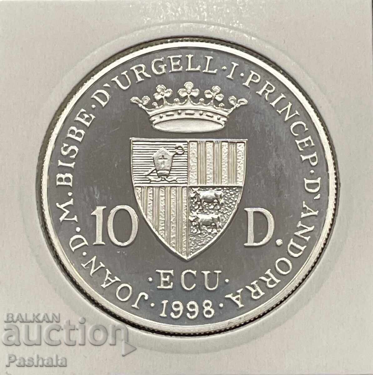 Андора 10 динера 1998 г. с цена 95.00 лв. | € 48.57 Андора 10 динера 1998 г. с цена 95.00 лв. | € 48.57