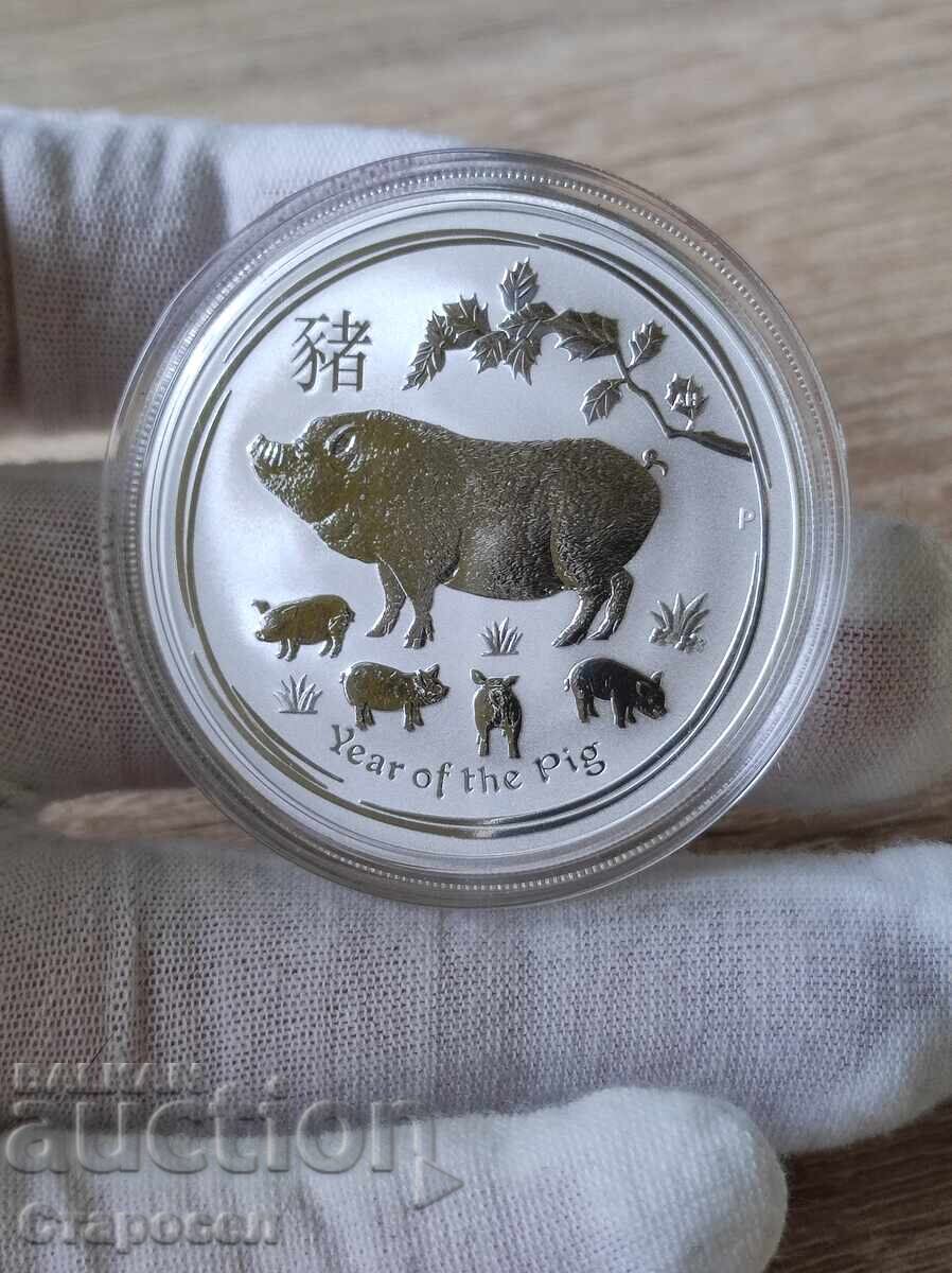 1 унция 2019 "година на прасето" 1 унция 2019 "година на прасето"