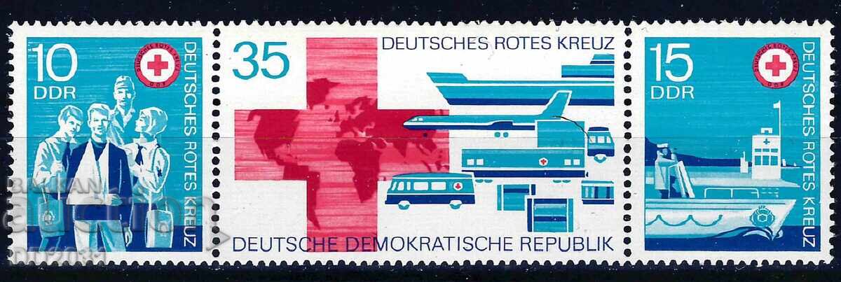 Γερμανία Ανατολική Γερμανία 1972 - Ερυθρός Σταυρός μεταφορά MNH Γερμανία Ανατολική Γερμανία 1972 - Ερυθρός Σταυρός μεταφορά MNH