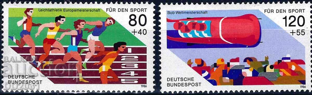 Γερμανία Δ.Γ. 1986 - Αθλητισμός MNH Γερμανία Δ.Γ. 1986 - Αθλητισμός MNH