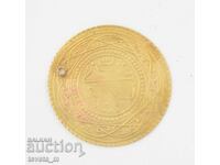 Pendăr aurit pentru bijuterii - Costum popular