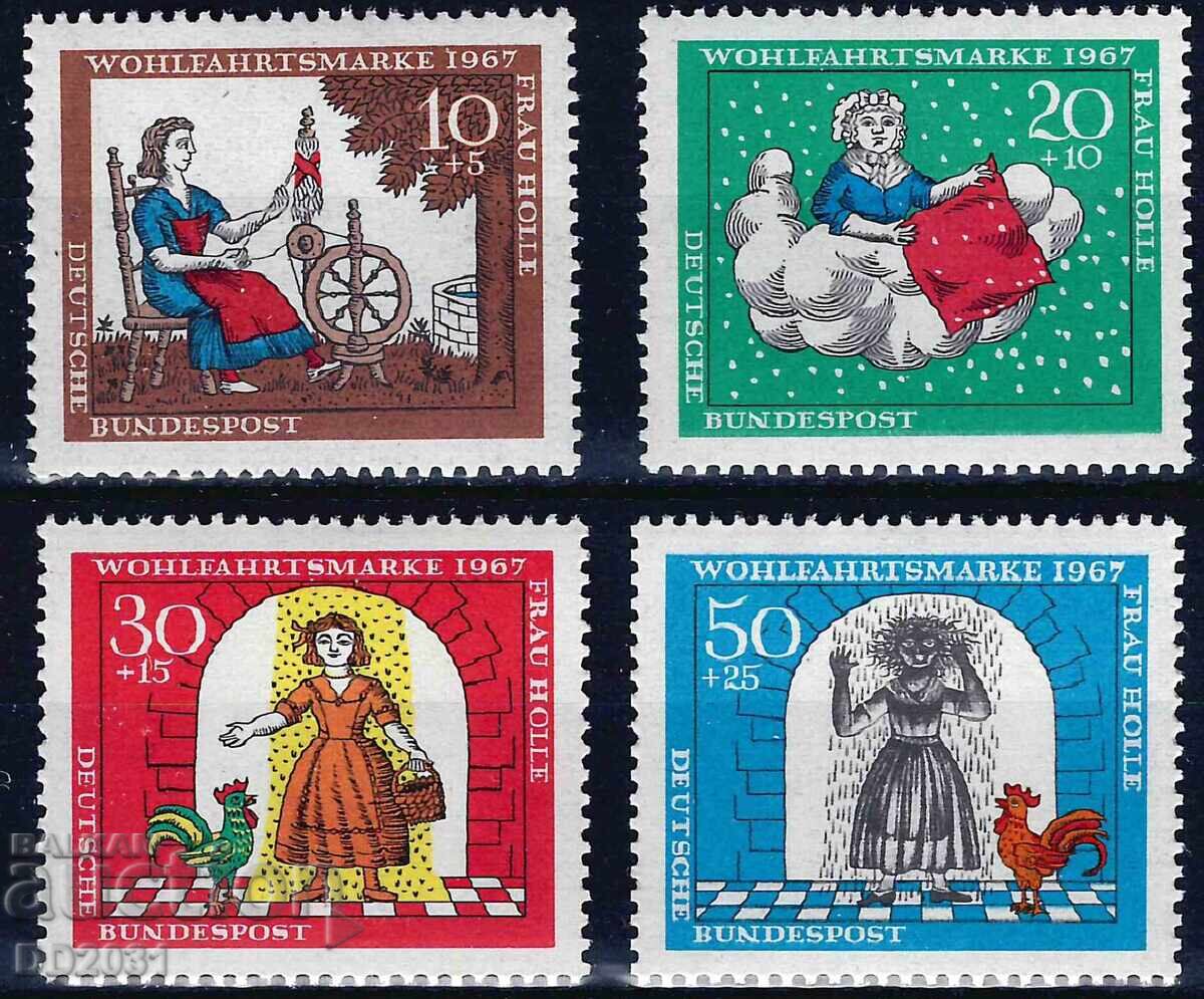 Γερμανία Δυτ. Γερμανίας 1967 - παραμύθια MNH