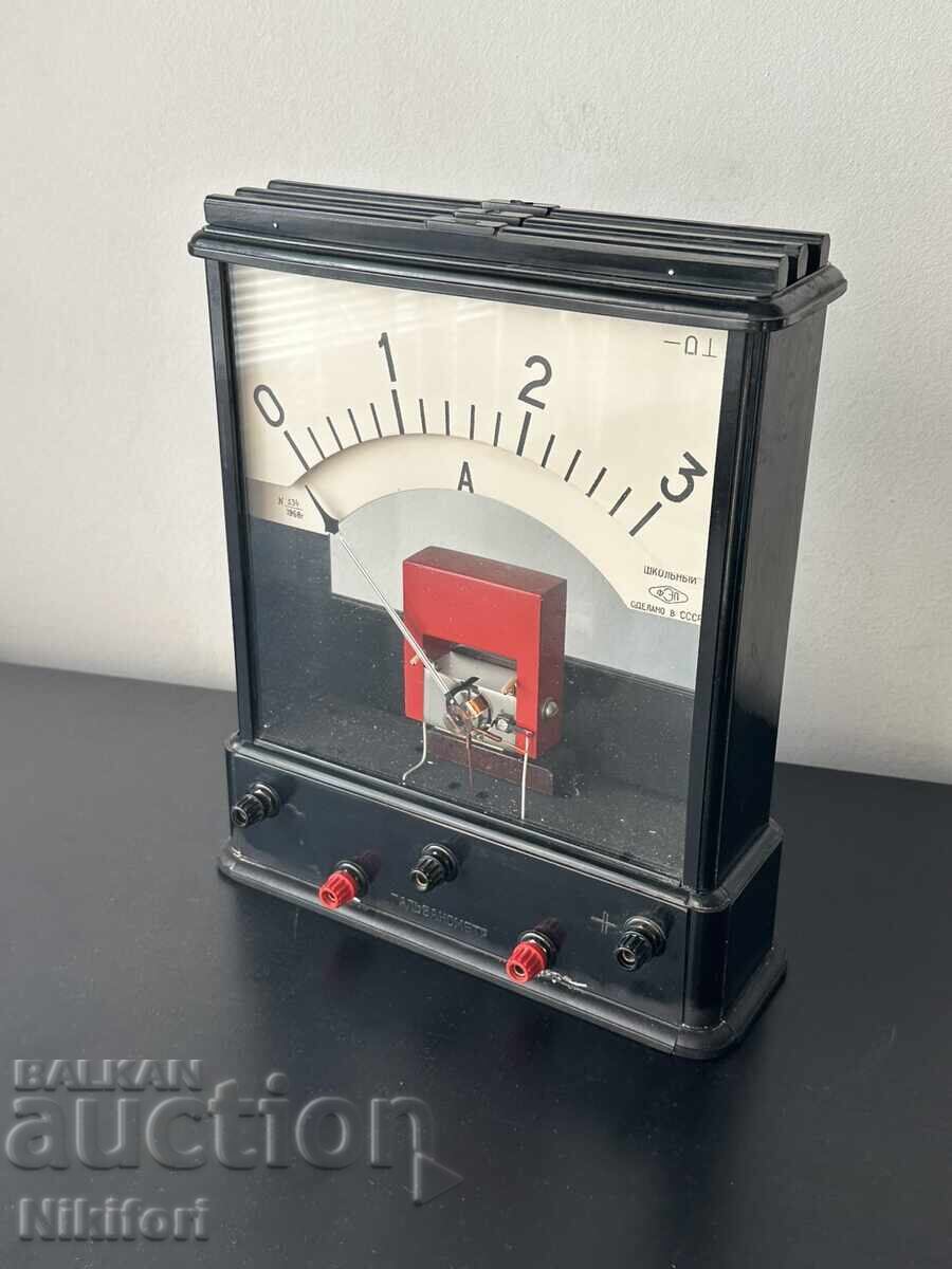 Σοβιετικό Σχολικό Αμπερόμετρο Βολτόμετρο ΕΣΣΔ 1968 έτος Σοβιετικό Σχολικό Αμπερόμετρο Βολτόμετρο ΕΣΣΔ 1968 έτος