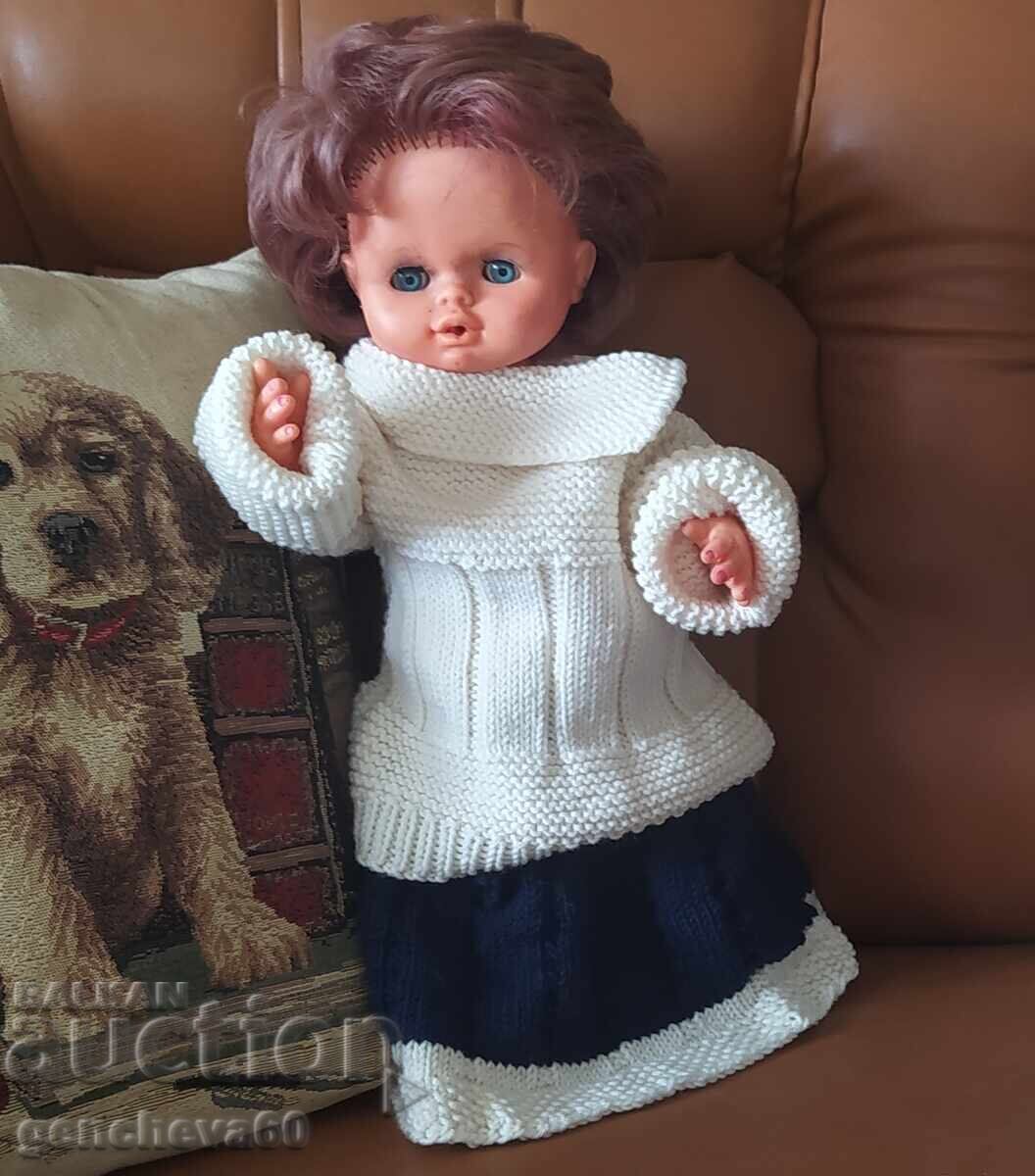 Păpușă ZAPF Germany cu haine tricotate noi - 7 Păpușă ZAPF Germany cu haine tricotate noi - 7