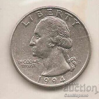 1І4 долар САЩ 1994 г. D* с цена 0.70 лв. | € 0.36 1І4 долар САЩ 1994 г. D* с цена 0.70 лв. | € 0.36