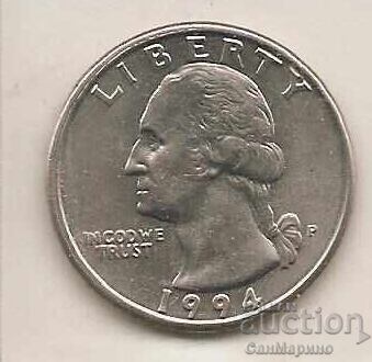 1І4 δολάρια ΗΠΑ 1994 Ρ* με τιμή 0.70 BGN | € 0.36 1І4 δολάρια ΗΠΑ 1994 Ρ* με τιμή 0.70 BGN | € 0.36