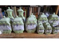 Set vechi de mirodenii din porțelan